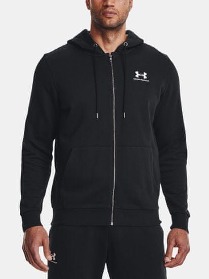 Under Armour Mikina UA Essential Fleece FZ Hood-BLK