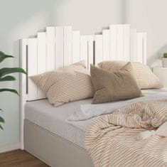 Vidaxl Čelo postele bílé 156 x 4 x 110 cm masivní borovice
