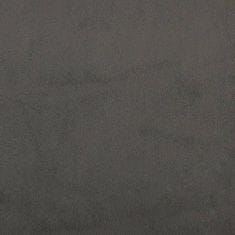 Greatstore Taštičková matrace tmavě šedá 90 x 200 x 20 cm samet