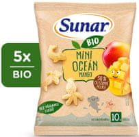 Sunar bio dětské křupky mini oceán mango 5x18g cz-bio-003