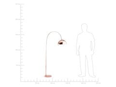 Beliani Stojací lampa v měděné barvě 160 cm CANDELLA