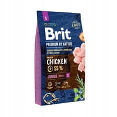 Brit Premium By Nature Junior Small Chicken 8 kg granule pro mladé psy malých plemen s kuřecím masem