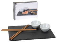 EXCELLENT Sushi set porcelán/břidlice/bambus sada 7ks