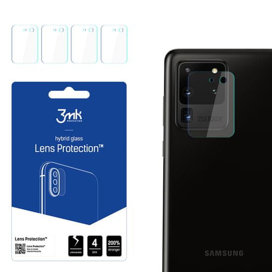 3MK 4x Sklo na kameru 3mk pro Samsung Galaxy S20 Ultra - Transparentní KP20868