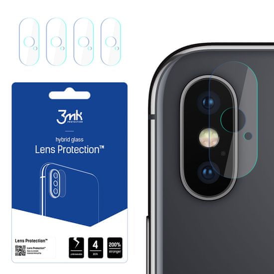 3MK 4x Sklo na kameru 3mk pro Apple iPhone X - Transparentní KP20878