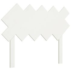 Greatstore Čelo postele bílé 104 x 3 x 80,5 cm masivní borovice