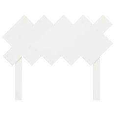 Greatstore Čelo postele bílé 104 x 3 x 80,5 cm masivní borovice
