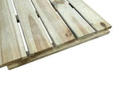 Dřevěný Outlet Dřevěná Terasové dlaždice 50x50x3,2 cm borovicový