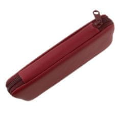 Globos Dámská kožená manikúra s nůžkami Solingen 1175-89 červená