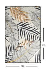 Conceptum Hypnose Koberec Herbal 160x230 cm bílo-černý/zlatý