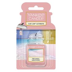 Yankee Candle Osvěžovač do auta , Růžové písky, 1x visačka