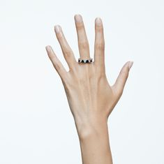 Swarovski Nepřehlédnutelný třpytivý prsten Ortyx 5620672 (Obvod 58 mm)