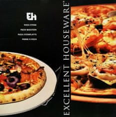 EXCELLENT Pizza kámen do trouby nebo na gril s rukojeťmi 33 cm