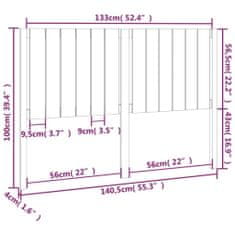 Vidaxl Čelo postele 140,5 x 4 x 100 cm masivní borovice