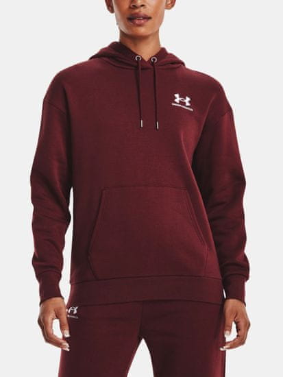 Under Armour Mikina Essential Fleece Hoodie-RED