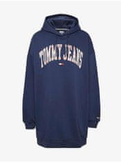 Tommy Jeans Tmavě modré dámské mikinové šaty s kapucí Tommy Jeans XS