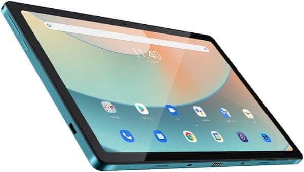 Tablet iGet Blackview TAB G11, 8GB/128GB LTE výkonný tablet nízka váha ultra ľahký tablet podpora magnetickej klávesnice Bluetooth LTE pripojenie LTE internet vysokokapacitné batérie FullHD+ rozlíšenie OS Android odomykanie tvárou 3.5m jack duálne stereo reproduktory 13Mpx fotoaparát zadná kamera tenký tablet kompatné rozmery nízka hmotnosť 8GB RAM 128ROM