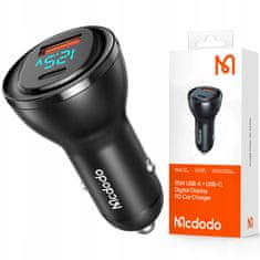 Mcdodo MCDODO NABÍJEČKA DO AUTA USB/ USB-C PD 95W LCD CC-5670