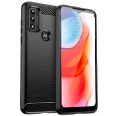 MG Carbon Case Flexible silikonový kryt na Motorola Moto G Play 2022, černý