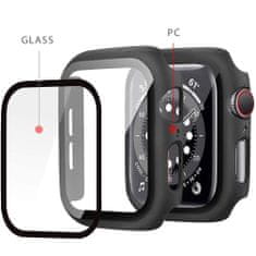 Tech-protect Defense 360 pouzdro s ochranným sklem na Apple Watch 7 45mm, černé