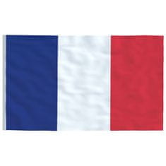 Vidaxl Vlajka Francie a stožár 6,23 m hliník