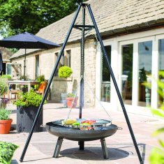 shumee RedFire Závěsný gril na trojnožce černý 172 cm BBQ TRIPOD