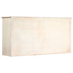 Greatstore Příborník bílý 160 x 40 x 80 cm masivní mangovníkové dřevo