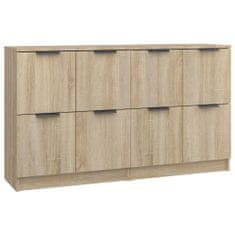 Greatstore Příborníky 2 ks dub sonoma 60 x 30 x 70 cm kompozitní dřevo