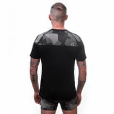 Sensor Triko Merino Impress - pánské, krátký, černá camo - Velikost XL