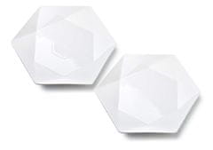 Mondex RALPH WHITE Sada 2 plochých talířů 32,5 cm x 28,5 cm x v3 cm