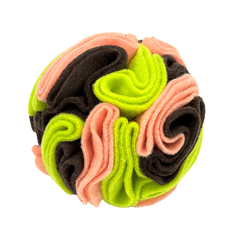 Guden Snuffle ball MINI (10cm) lososová/zelená/hnědá