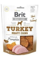 Brit Jerky Turkey Meaty Coins 80g