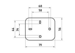 BPS-koupelny Kosmetické podsvícené LED zrcátko - ZK 20465-26