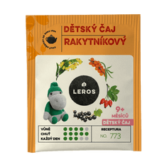 LEROS Leros Dětský čaj rakytníkový nálevové sáčky 20x2g