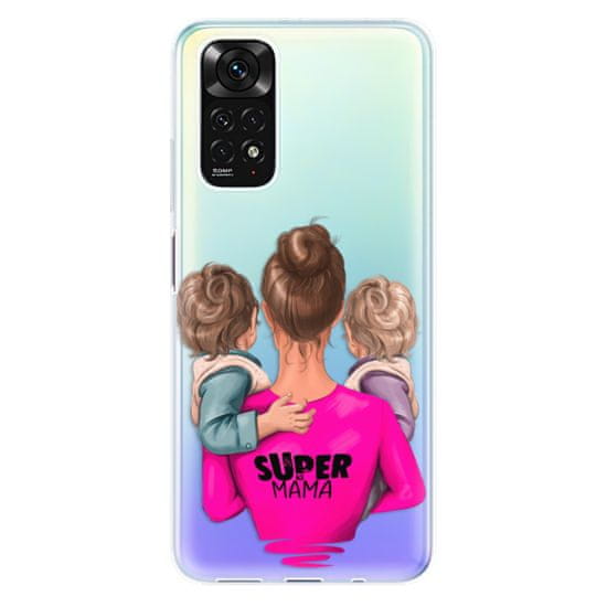 iSaprio Silikonové pouzdro - Super Mama - Two Boys pro Xiaomi Redmi Note 11 / Note 11S