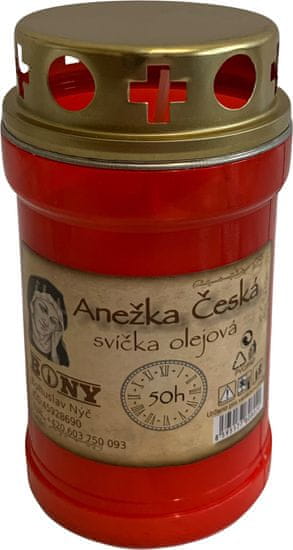 Svíčka olejová Anežka Česká - 150 g