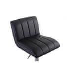 G21 Barová židle Malea koženková, prošívaná black