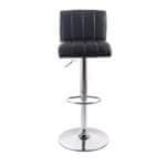 G21 Barová židle Malea koženková, prošívaná black