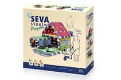 InnoVibe Stavebnice SEVA STAVÍME Bungalov plast 548 dílků v krabici 35x33x7cm