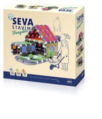 InnoVibe Stavebnice SEVA STAVÍME Bungalov plast 548 dílků v krabici 35x33x7cm