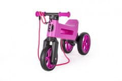 Teddies  Odrážedlo FUNNY WHEELS Rider SuperSport fialové 2v1+popruh, výš. sedla 28/30cm nos 25kg 18m+ v sáčku