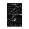 Koberec Black Marble 80x150 cm černý