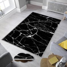 Conceptum Hypnose Koberec Black Marble 80x150 cm černý