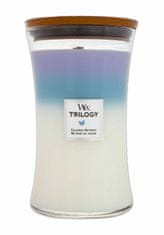 Woodwick 610g trilogy calming retreat, vonná svíčka