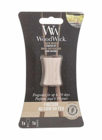 Woodwick 1ks fireside auto reeds starter kit, vůně do auta