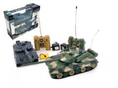 Teddies Tank RC 2ks 33cm+dobíjecí pack tanková bitva se zvukem se světlem