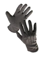 Cerva Group Pracovní rukavice Bustard Black s PVC terčíky.