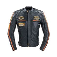 W-TEC Pánská kožená moto bunda Sheawen Classic Barva černá, Velikost 5XL