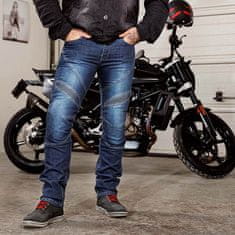 W-TEC Pánské moto džíny Oliver Barva černá, Velikost 3XL