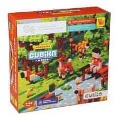 CUBIKA Pixel "Utajené zvířátko" - dřevěná 3D stavebnice 64 kostiček